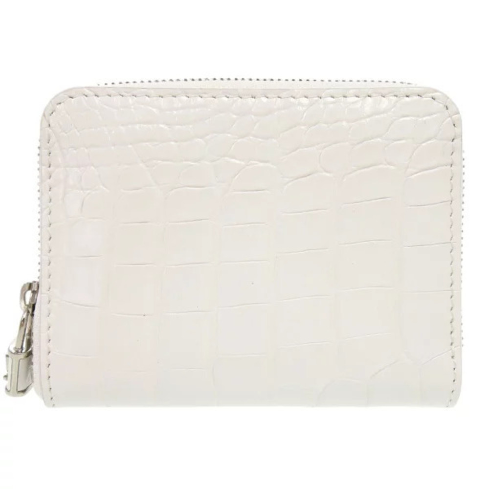 Louis Vuitton Zippy Wallet Coin Crocodile Blanc White Case Wallet White LV